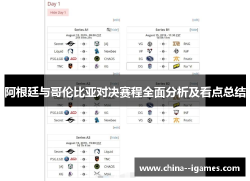 阿根廷与哥伦比亚对决赛程全面分析及看点总结 阿根廷与哥伦比亚对决赛程全面分析及看点总结